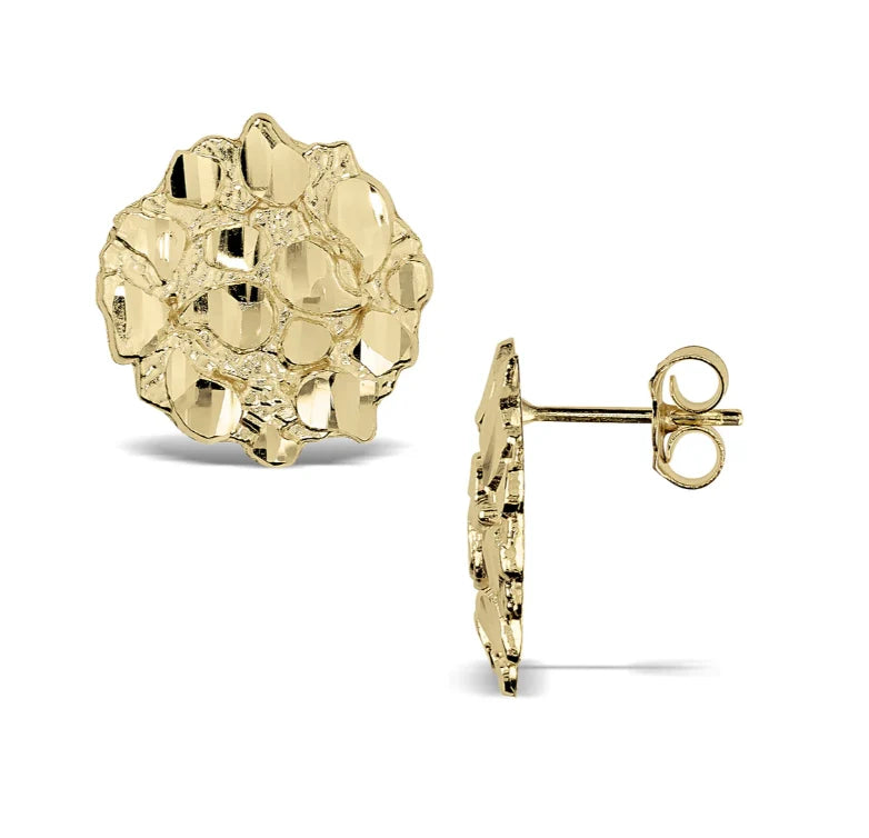 14k Nugget Earrings