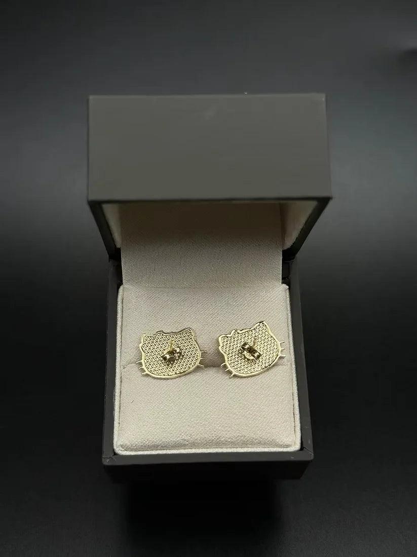 14k Hello Kitty Earrings