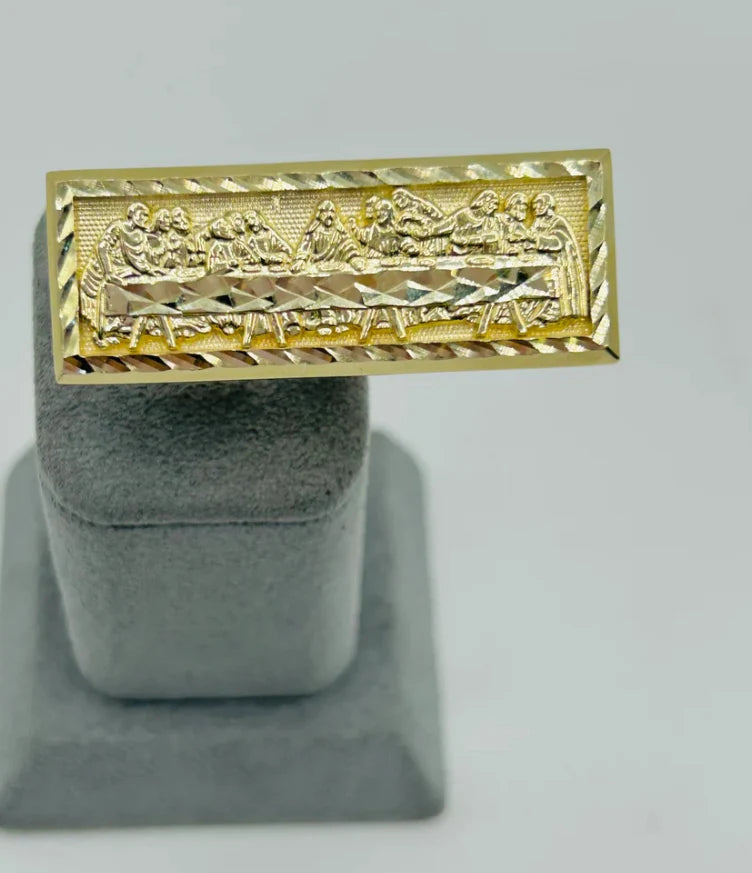 14k Last Supper Double Finger Ring (NEW)