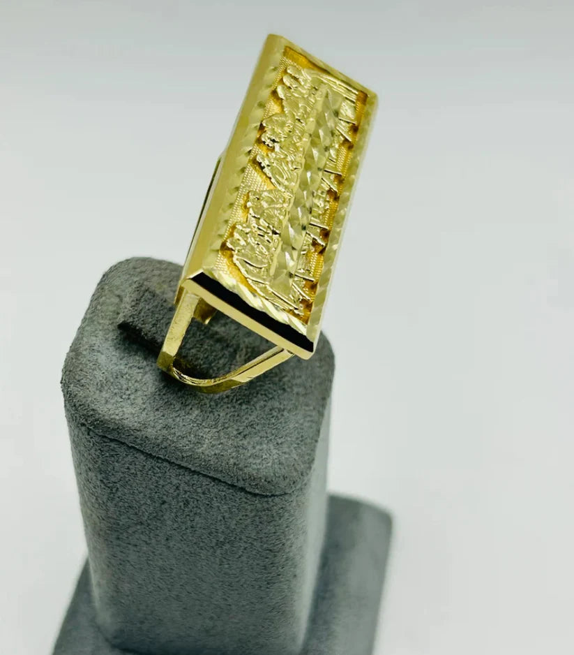 14k Last Supper Double Finger Ring (NEW)