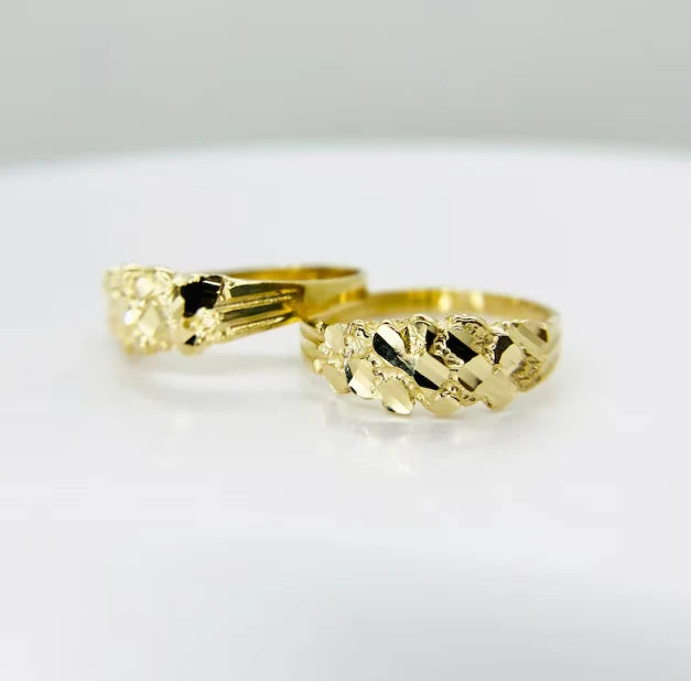 14k Skinny Nugget Ring