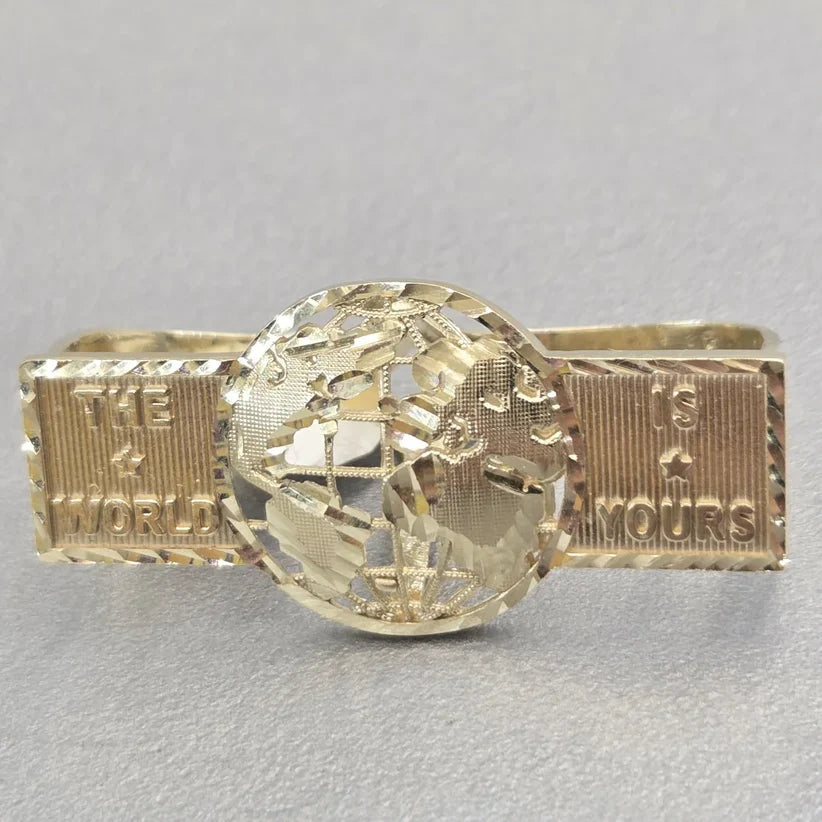 14k The World Is Yours Ring