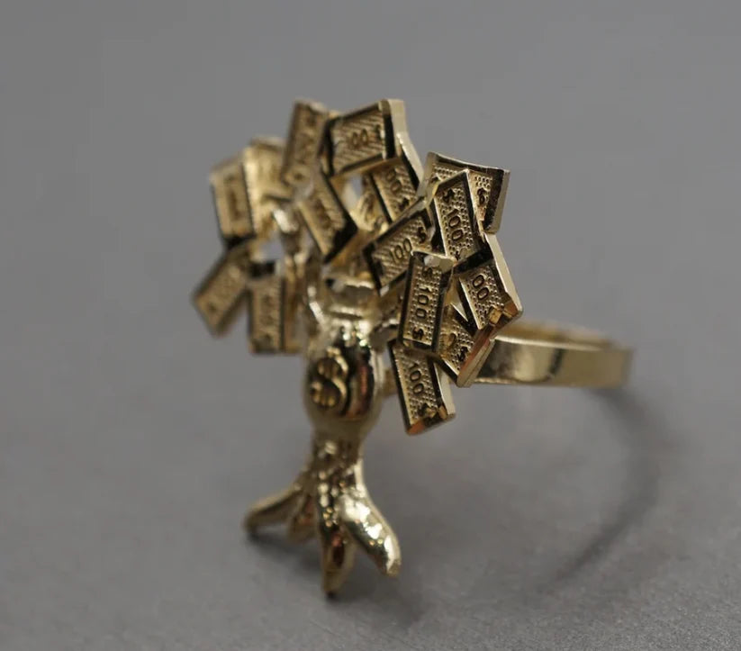 14k Money Tree Ring