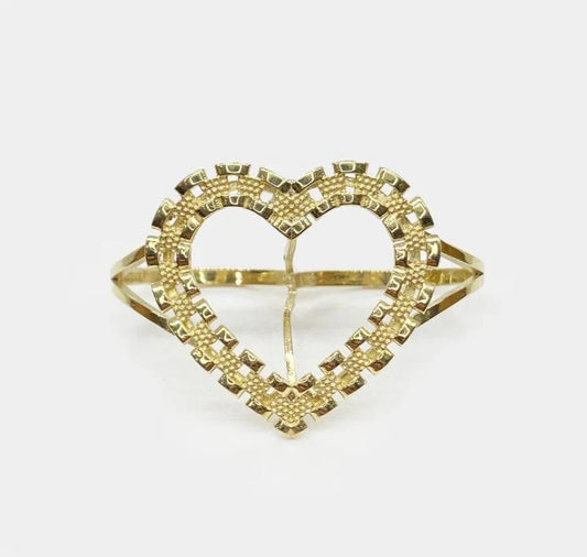 14k Heart Ring